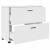 Dulap de Baie Alb foarte lucios 76.5 x 35 x 64 cm Lemn compozit GartenMobel Dekor
