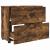 Dulap de Baie Stejar afumat 76.5 x 35 x 64 cm Lemn compozit GartenMobel Dekor