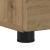 Dulap de Baie stejar artizanal 76.5 x 35 x 64 cm Lemn compozit GartenMobel Dekor