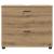 Dulap de Baie stejar artizanal 76.5 x 35 x 64 cm Lemn compozit GartenMobel Dekor