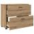 Dulap de Baie stejar artizanal 76.5 x 35 x 64 cm Lemn compozit GartenMobel Dekor