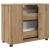 Dulap de Baie stejar artizanal 76.5 x 35 x 64 cm Lemn compozit GartenMobel Dekor