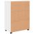 Dulap de Baie cu raft cu ușă Alb 60 x 35 x 80 cm Lemn compozit GartenMobel Dekor