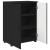 Dulap de Baie cu raft Negru 60 x 35 x 80 cm Lemn compozit GartenMobel Dekor