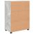 Dulap de Baie cu raft Gri beton 60 x 35 x 80 cm Lemn compozit GartenMobel Dekor