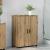Dulap de Baie stejar artizanal 60 x 35 x 80 cm Lemn compozit GartenMobel Dekor