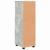 Dulap de Baie cu raft Gri beton 30 x 35 x 95 cm Lemn compozit GartenMobel Dekor