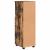 Dulap de Baie Stejar afumat 30 x 35 x 95 cm Lemn compozit GartenMobel Dekor