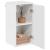 Dulap de Baie Alb foarte lucios 30 x 31.5 x 61 cm Lemn compozit GartenMobel Dekor