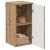 Dulap de Baie stejar artizanal 30 x 31.5 x 61 cm Lemn compozit GartenMobel Dekor