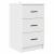 Dulap de noapte cu sertar Alb 38 x 38 x 66 cm Lemn compozit GartenMobel Dekor