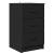 Dulap de noapte cu sertar Negru 38 x 38 x 66 cm Lemn compozit GartenMobel Dekor