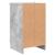 Dulap de noapte Gri beton 38 x 38 x 66 cm Lemn compozit GartenMobel Dekor