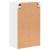 Dulap de Baie Pe perete Alb 39 x 23.5 x 65 cm Lemn compozit GartenMobel Dekor