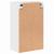 Dulap de Baie Alb foarte lucios 39 x 23.5 x 65 cm Lemn compozit GartenMobel Dekor