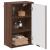 Dulap de Baie Stejar brun 39 x 23.5 x 65 cm Lemn compozit GartenMobel Dekor
