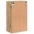 Dulap de Baie stejar artizanal 39 x 23.5 x 65 cm Lemn compozit GartenMobel Dekor