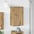 Dulap de Baie stejar artizanal 39 x 23.5 x 65 cm Lemn compozit GartenMobel Dekor