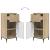 Dulap de Baie Stejar sonoma 39.5 x 36 x 88 cm Lemn compozit GartenMobel Dekor