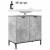 Dulap pentru Chiuveta de Baie Gri beton 60.5 x 33.5 x 61 cm GartenMobel Dekor
