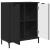 Bufet Negru 69.5 x 33 x 82 cm Lemn compozit GartenMobel Dekor
