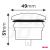 Priza cu 2 USB, cu LED rosu, 12-24V, USB + USB-C QC3.0 12V 24V, incastrabila, rezistent la apa AutoDrive ProParts
