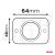 Priza cu 2 USB, 12-24V, USB-C 12V 24V, suport patrat, rezistent la apa AutoDrive ProParts