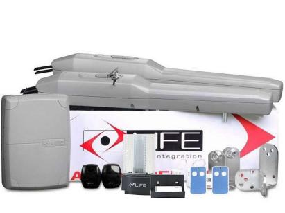 Kit automatizare poarta batanta 2x5 metri, 24V, Life OPTIMO5 24V SafetyGuard Surveillance