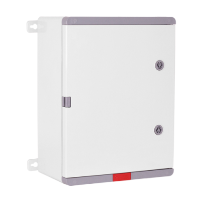 Cutie distributie IP67 din ABS gri, usa mata, placa metalica, 300x400x220 mm PD304022 SafetyGuard Surveillance