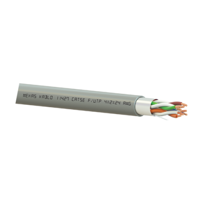 Cablu F/UTP, cat 5e, 4x2x24 AWG, Cupru, 305m - Mekas Kablo MEK90-4x2x24-5F SafetyGuard Surveillance