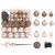 Brad Crăciun pre-iluminat cu set globuri, roz, 210 cm, PVC GartenMobel Dekor