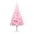 Brad Crăciun pre-iluminat cu set globuri, roz, 210 cm, PVC GartenMobel Dekor