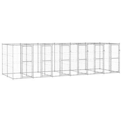Padoc pentru câini de exterior, 14,52 m², oțel galvanizat GartenMobel Dekor