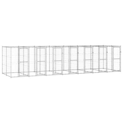 Padoc pentru câini de exterior, 16,94 m², oțel galvanizat GartenMobel Dekor