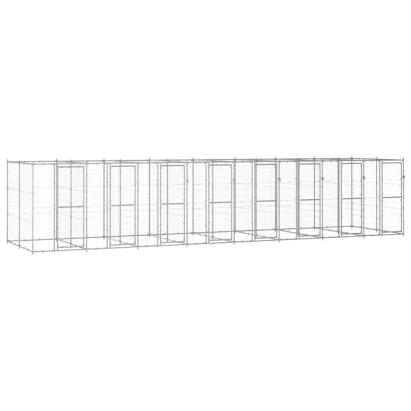 Padoc pentru câini de exterior, 19,36 m², oțel galvanizat GartenMobel Dekor