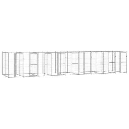 Padoc pentru câini de exterior, 21,78 m², oțel galvanizat GartenMobel Dekor