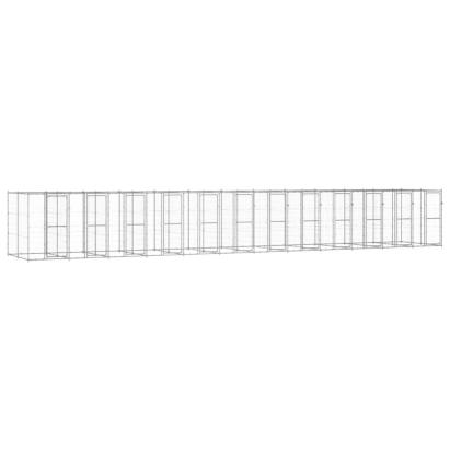 Padoc pentru câini de exterior, 29,04 m², oțel galvanizat GartenMobel Dekor