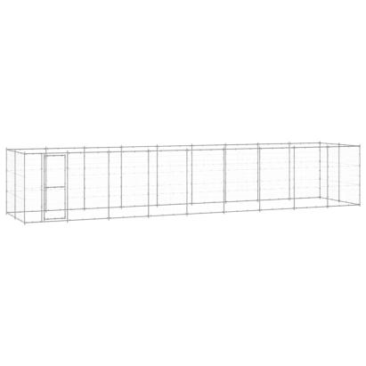 Padoc pentru câini de exterior, 21,78 m², oțel galvanizat GartenMobel Dekor
