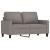 Set de canapea cu perne, 3 piese, gri taupe, material textil GartenMobel Dekor