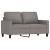 Set de canapea cu perne, 4 piese, gri taupe, material textil GartenMobel Dekor