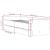 Cadru de pat cu sertare, gri beton, 90x200 cm GartenMobel Dekor