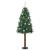 Brad de Crăciun subțire cu 300 LED cu suport Verde 180 cm PVC GartenMobel Dekor