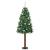 Brad de Crăciun subțire cu 300 LED cu suport Verde 180 cm PVC GartenMobel Dekor