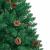 Brad de Crăciun subțire cu 300 LED Verde 77 x 77 x 210 cm PVC GartenMobel Dekor
