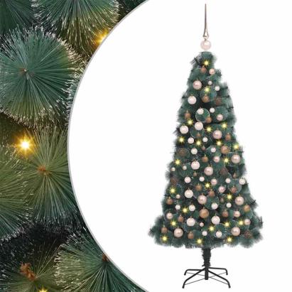 Brad de Crăciun artificial pre-luminat cu set de bile 180 cm GartenMobel Dekor