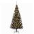 Brazi artificiali de Crăciun cu 300 LED Negru 180 cm PVC GartenMobel Dekor