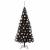 Brazi artificiali de Crăciun cu 300 LED Negru 180 cm PVC GartenMobel Dekor