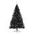 Brad de Crăciun artificial pre-iluminat Negru 240 cm PVC GartenMobel Dekor