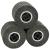 Role de șlefuire 3 pcs Negru 12 x 12 x 10 cm fibră sintetică GartenMobel Dekor