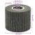 Role de șlefuire 3 pcs Negru 12 x 12 x 10 cm fibră sintetică GartenMobel Dekor